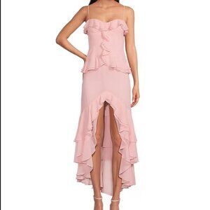 Gianni Bini Sam Sweetheart Neck Sleeveless Ruffle Chiffon Long Dress